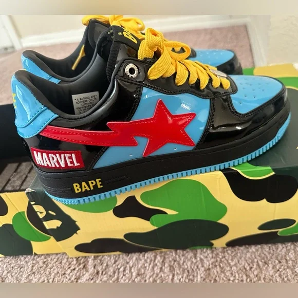 靴 NIKE/ A bathing ape/ bapesta BAPE BAPESTA vs Nike AF1??? New BAPE Sneakers unboxing and